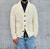 GIACCA MAGLIA COLLO SCIALLATO - BERNA - *ART. 233033173 - COL. ECRU