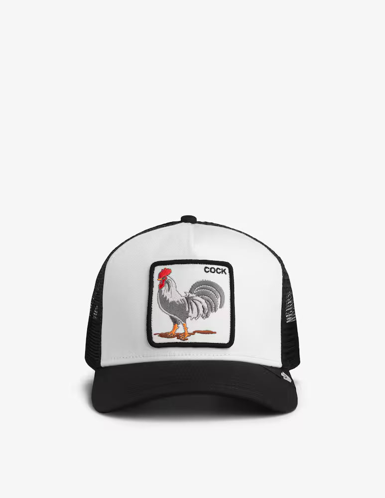 CAPPELLO GOORIN BROS BLACK WHITE COCK