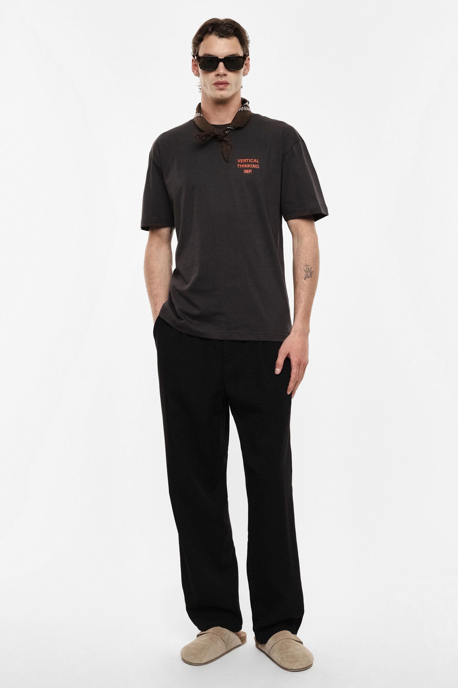 PANTALONI IMPERIAL REGULAR FIT CON PINCE E TASCHE LATERALI ART P89793KSH2