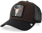 CAPPELLO GOORIN BROS BLACK BROWN DEAD SKULL