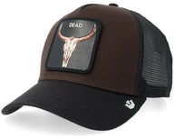CAPPELLO GOORIN BROS BLACK BROWN DEAD SKULL