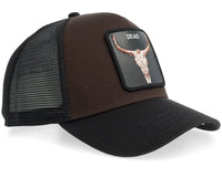 CAPPELLO GOORIN BROS BLACK BROWN DEAD SKULL
