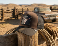 CAPPELLO GOORIN BROS BLACK BROWN DEAD SKULL