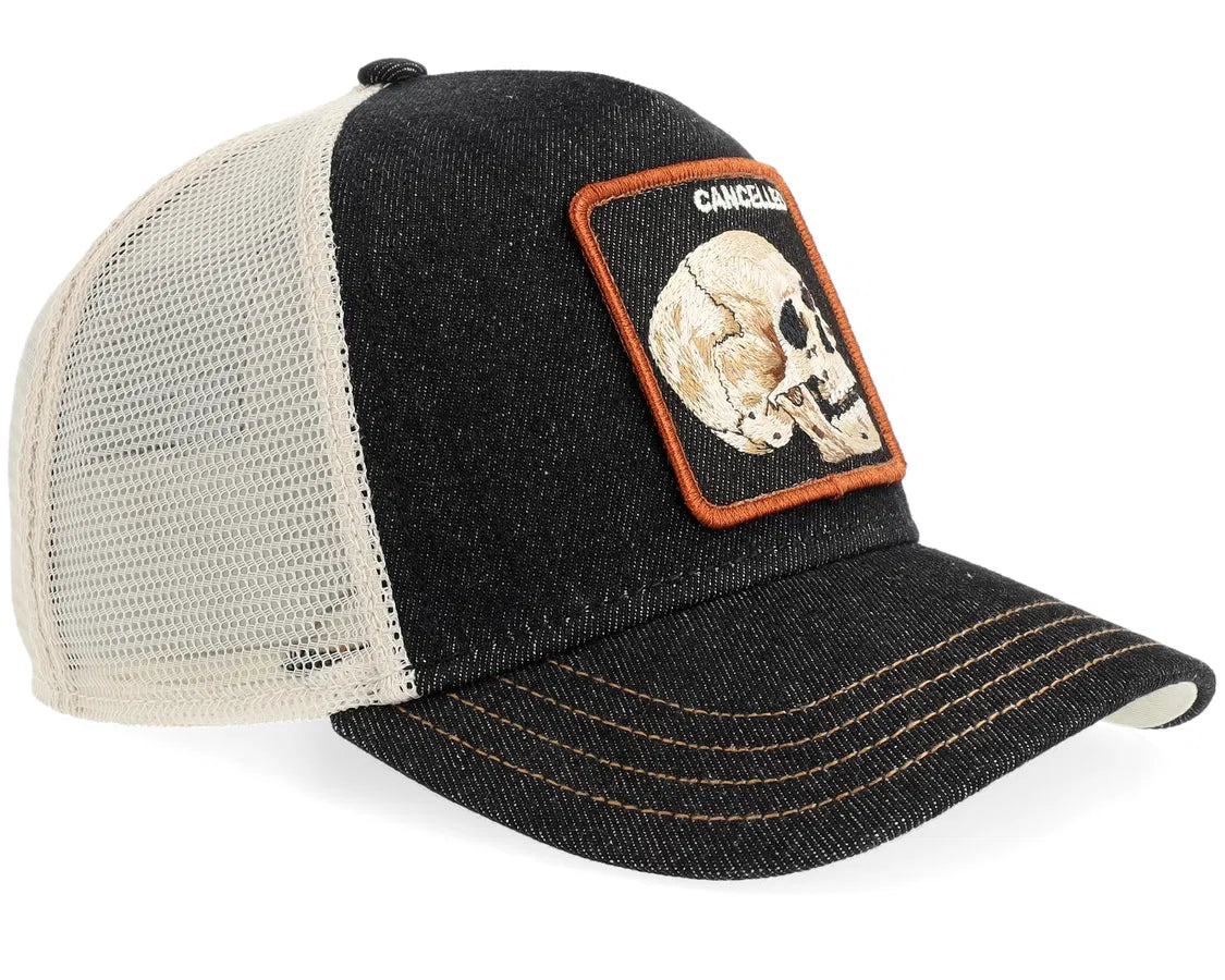 CAPPELLO GOORIN BROS DENIM SKULL DARK ART CANCELLED