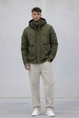 GIUBBINO CON CAPPUCCIO OUTDOOR JACKET - BERNA - ART. 2462346 - COL. VERDE
