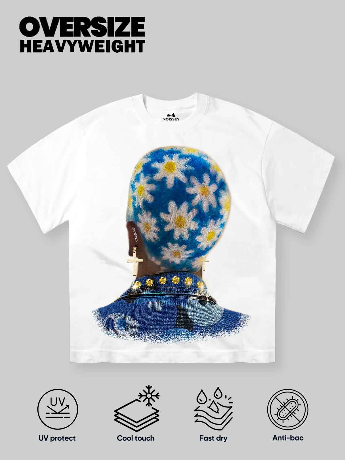 T-SHIRT NOISSEY OVERSIZE BIANCA ART MARGHERITE