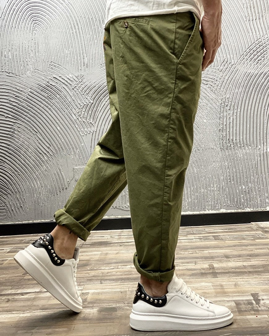 PANTALONE10 BL.11  VERDE OLIVA  *ART EUROPE 221