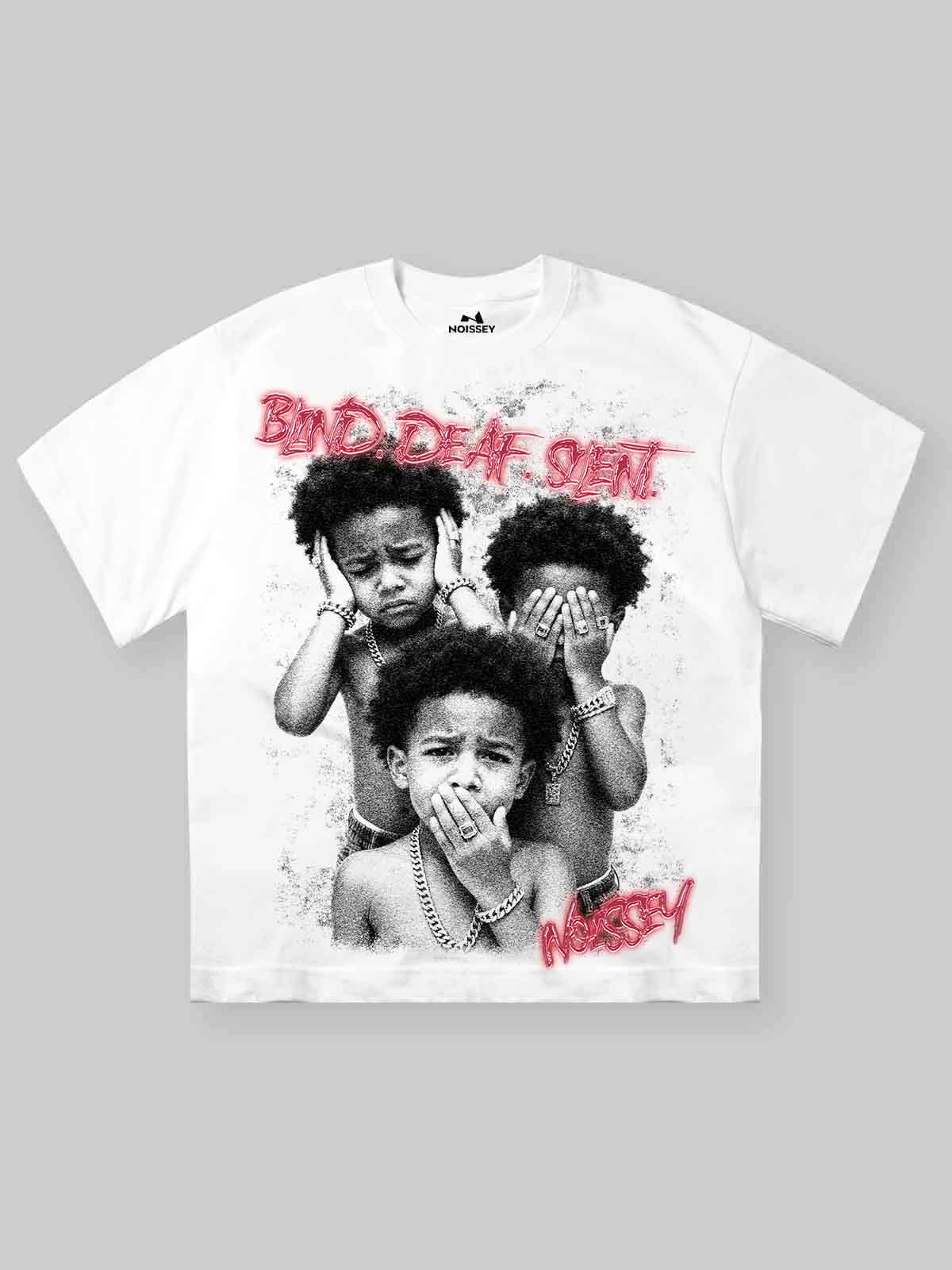 T-SHIRT NOISSEY  BOXY OVERSIZED BIANCA ART 3 CHILD