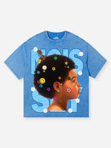 T-SHIRT  BLU LAVATA  KID FUN -  NOISSEY