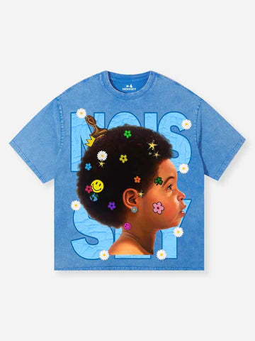 T-SHIRT  BLU LAVATA  KID FUN -  NOISSEY