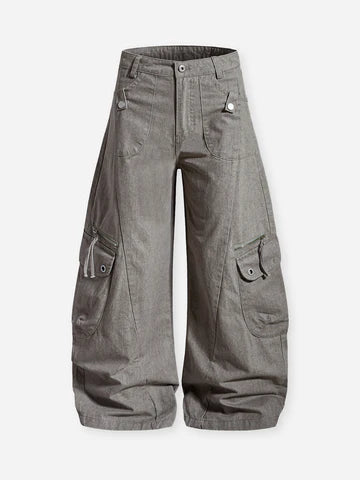 PANTALONI LARGHI MULTITASCHE  VINTAGE   - NOISSEY