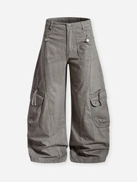 PANTALONI LARGHI MULTITASCHE  VINTAGE   - NOISSEY