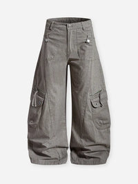 PANTALONI LARGHI MULTITASCHE  VINTAGE   - NOISSEY