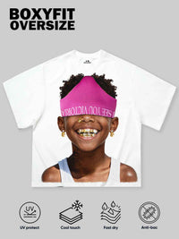 T-SHIRT NOISSEY  BOXYFIT  OVERSIZED BIANCA ART FUNNY CHILD