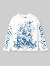 T-SHIRT NOISSEY LONG SLEEVE STAMPA CROCE