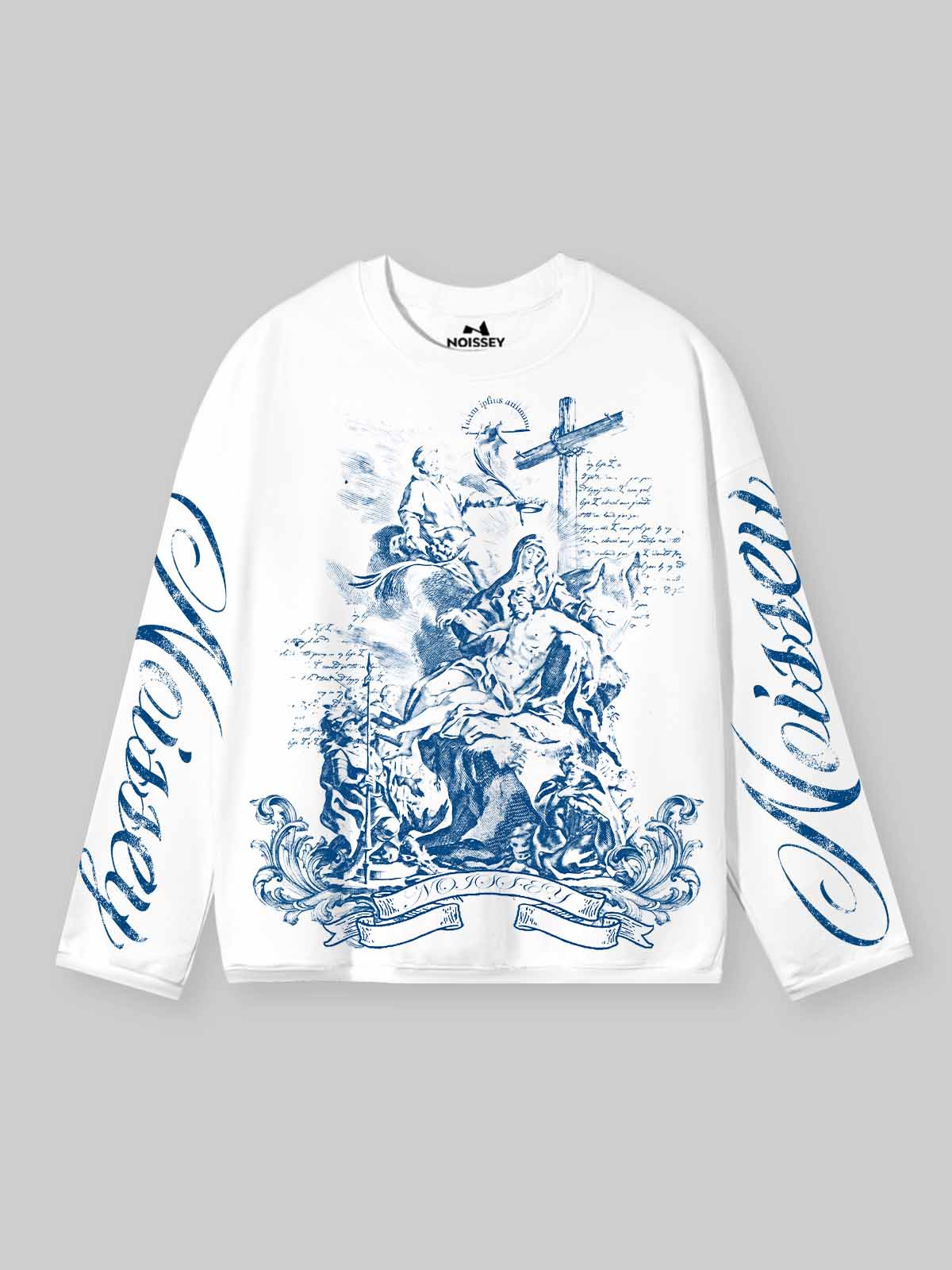 T-SHIRT NOISSEY LONG SLEEVE STAMPA CROCE