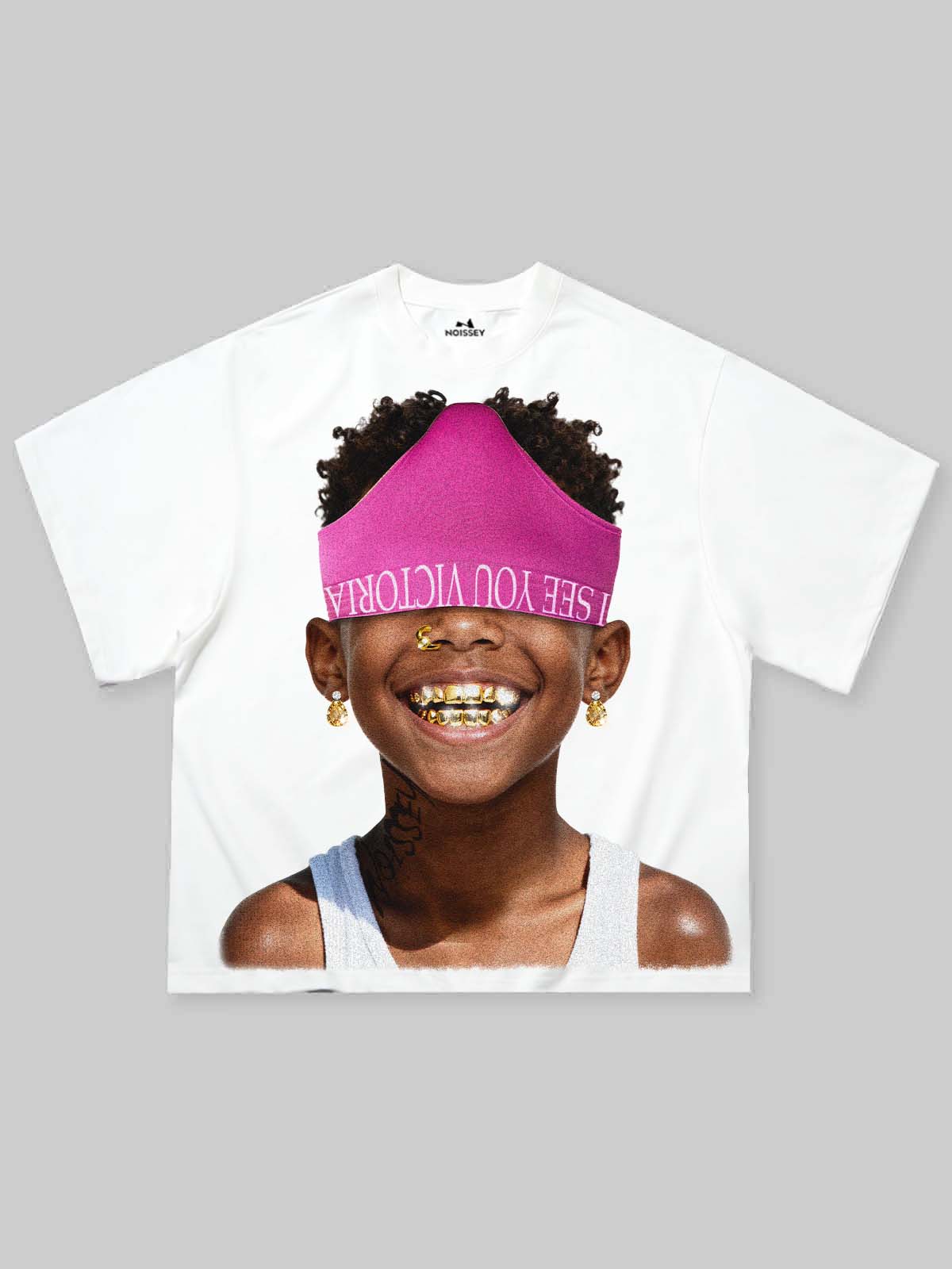 T-SHIRT NOISSEY  BOXYFIT  OVERSIZED BIANCA ART FUNNY CHILD