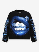 T-SHIRT LONG SLEEVE BLACK ART BLUE BOCCA
