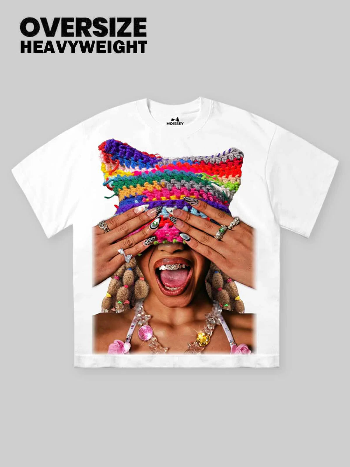 T-SHIRT NOISSEY OVERSIZE BIANCA ART CAT