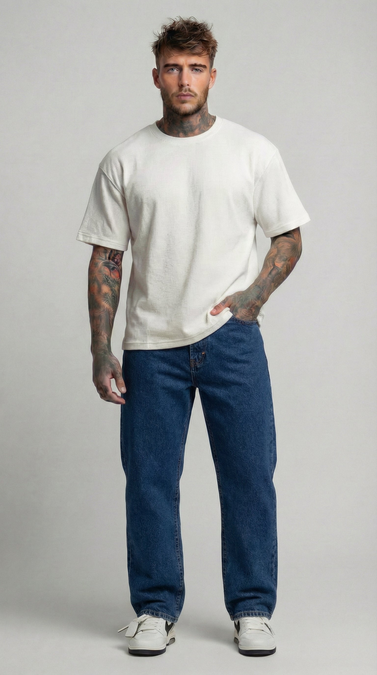 JEANS UOMO EDGE STRAIGHT PIU' COLORI  - ONLY&SONS - ART. 22036190 COL.  LIGHT BLUE DENIM