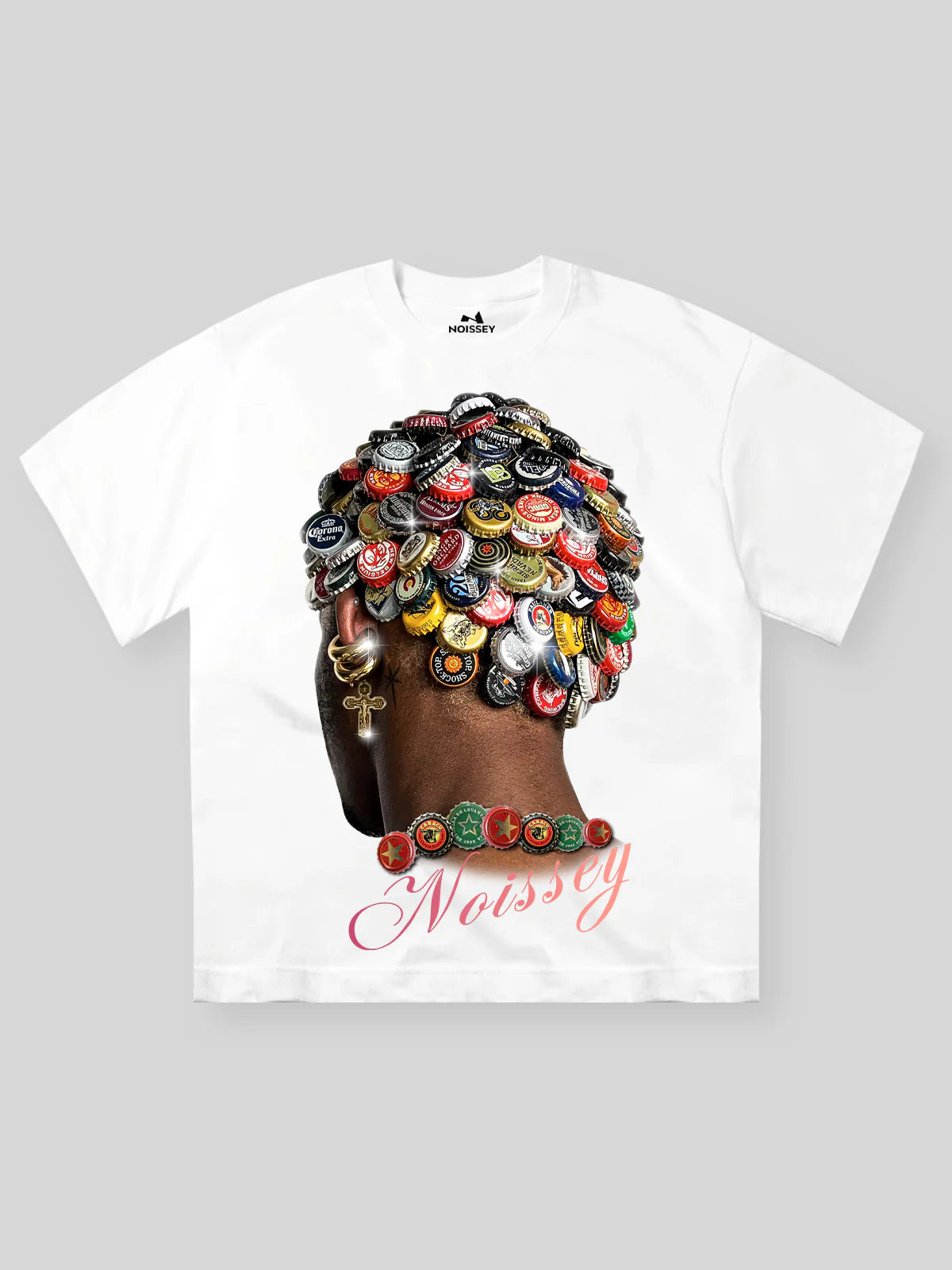 T-SHIRT NOISSEY OVERSIZE  WHITE  ART TAPPI BOTTIGLIA