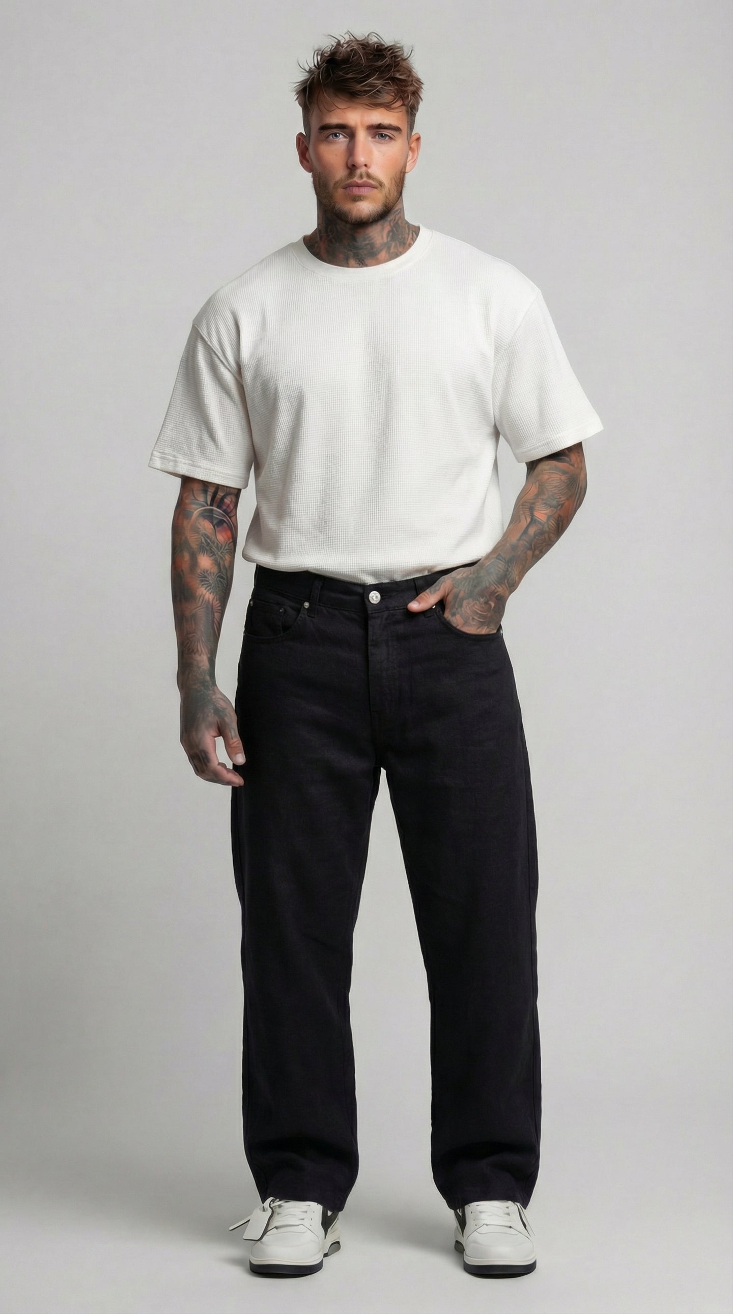 PANTALONE UOMO  LINO CROPPED  PIU' COLORI - BERNA - ART. 261209