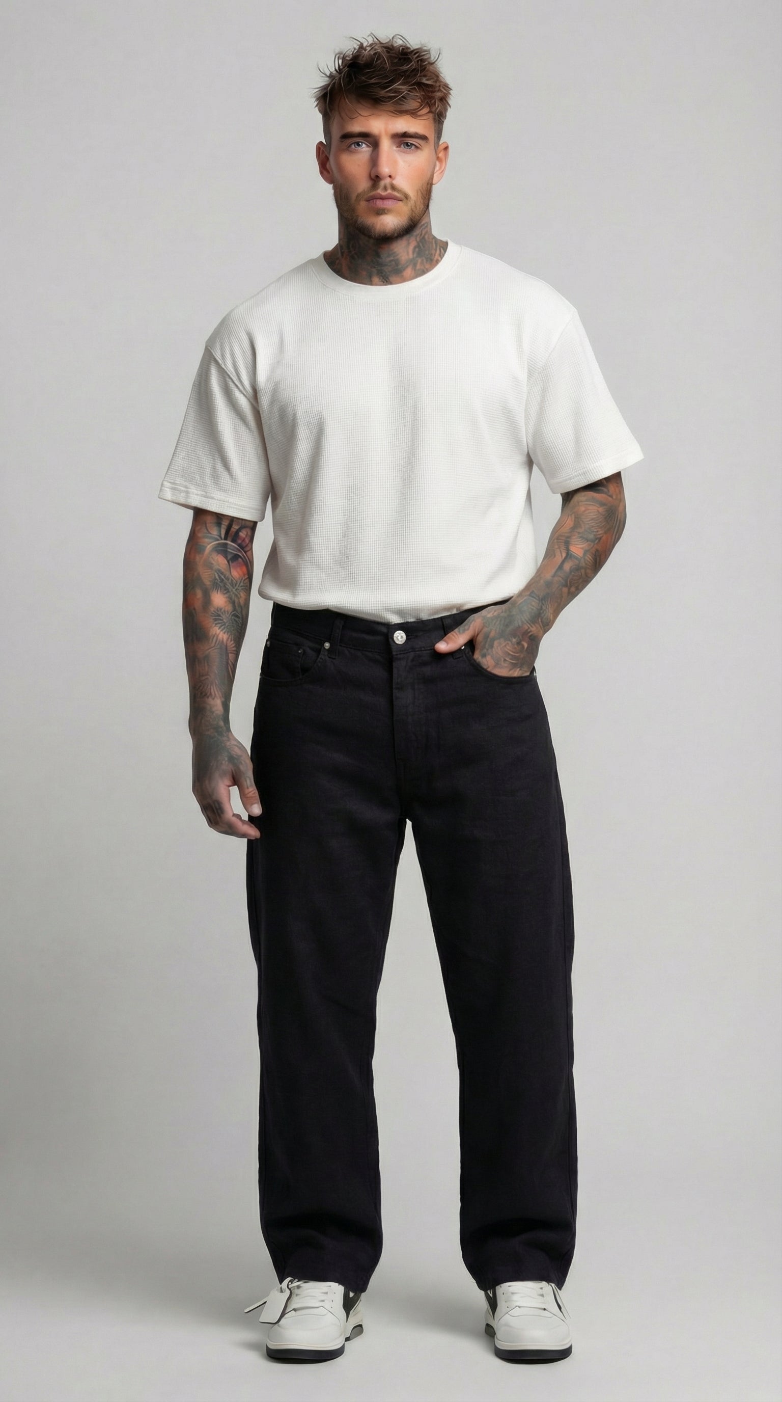 PANTALONE UOMO  LINO CROPPED  PIU' COLORI - BERNA - ART. 261209