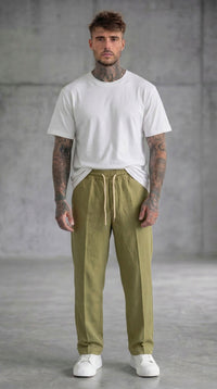 PANTALACCIO UOMO IN MISTO LINO VISCOSA  - BERNA - ART. 261226
