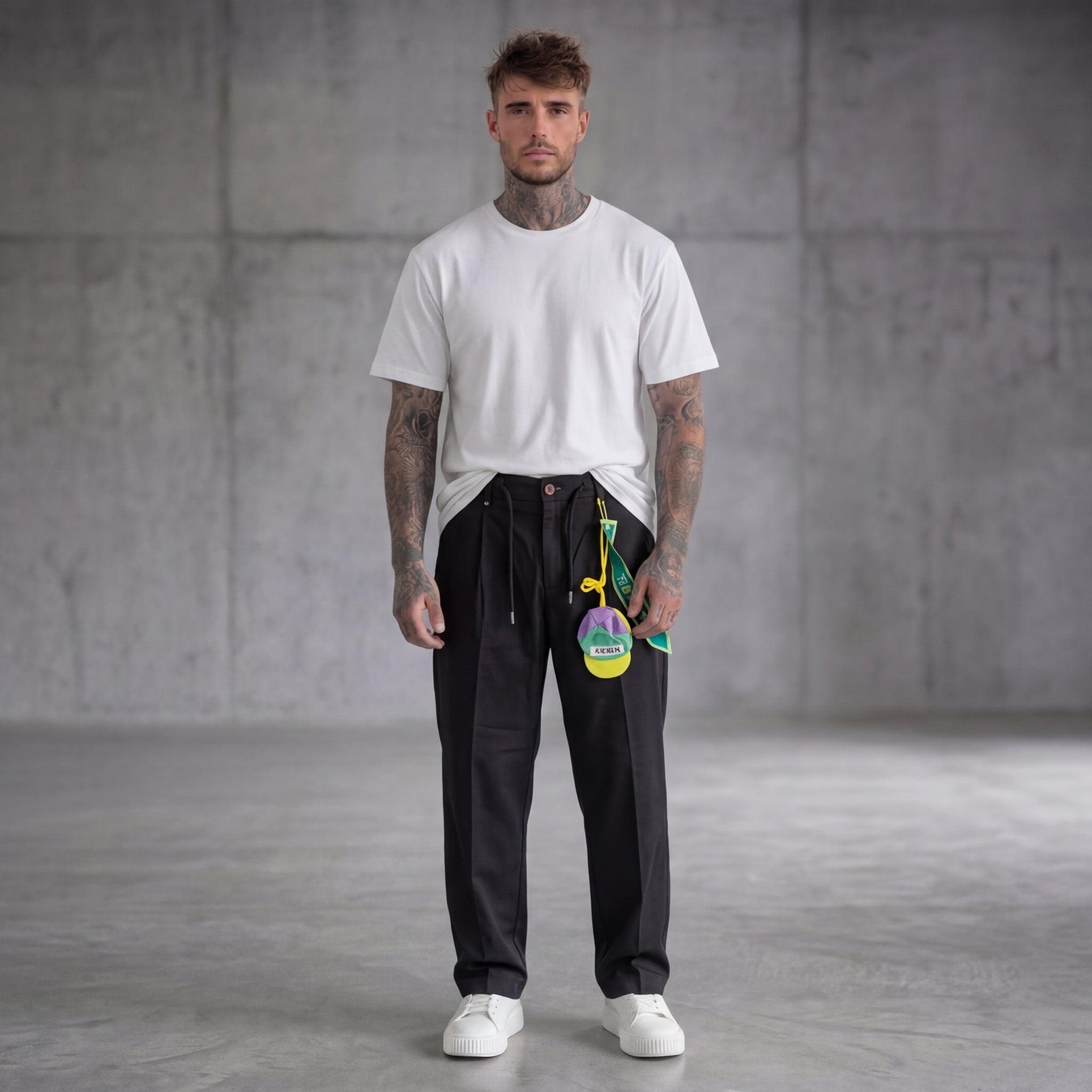 PANTALONE -  PANTALACCIO MISTO LINO  - BERNA - ART 261231-1