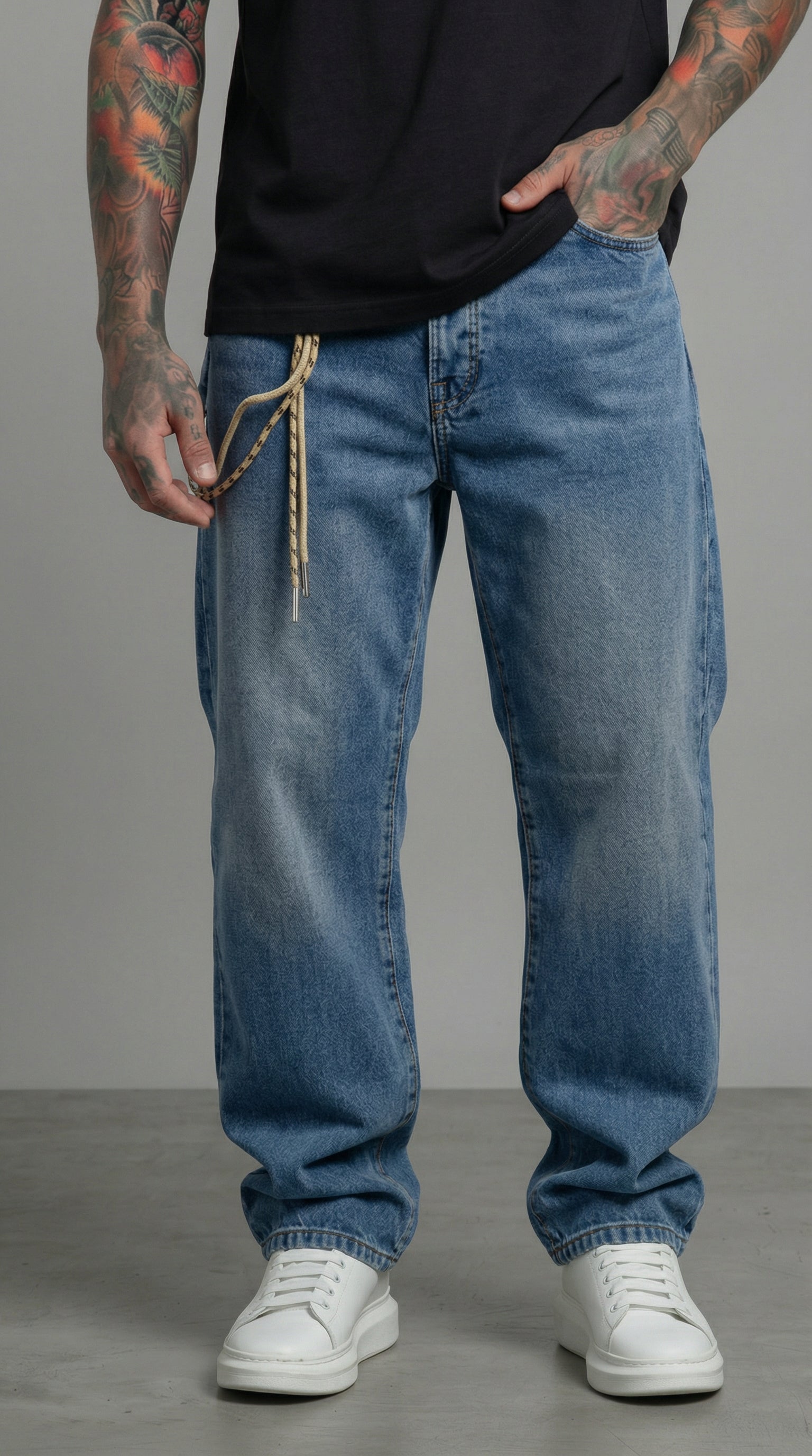 JEANS UOMO REGULAR LAV. MEDIO  BERNA - ART.261266-30