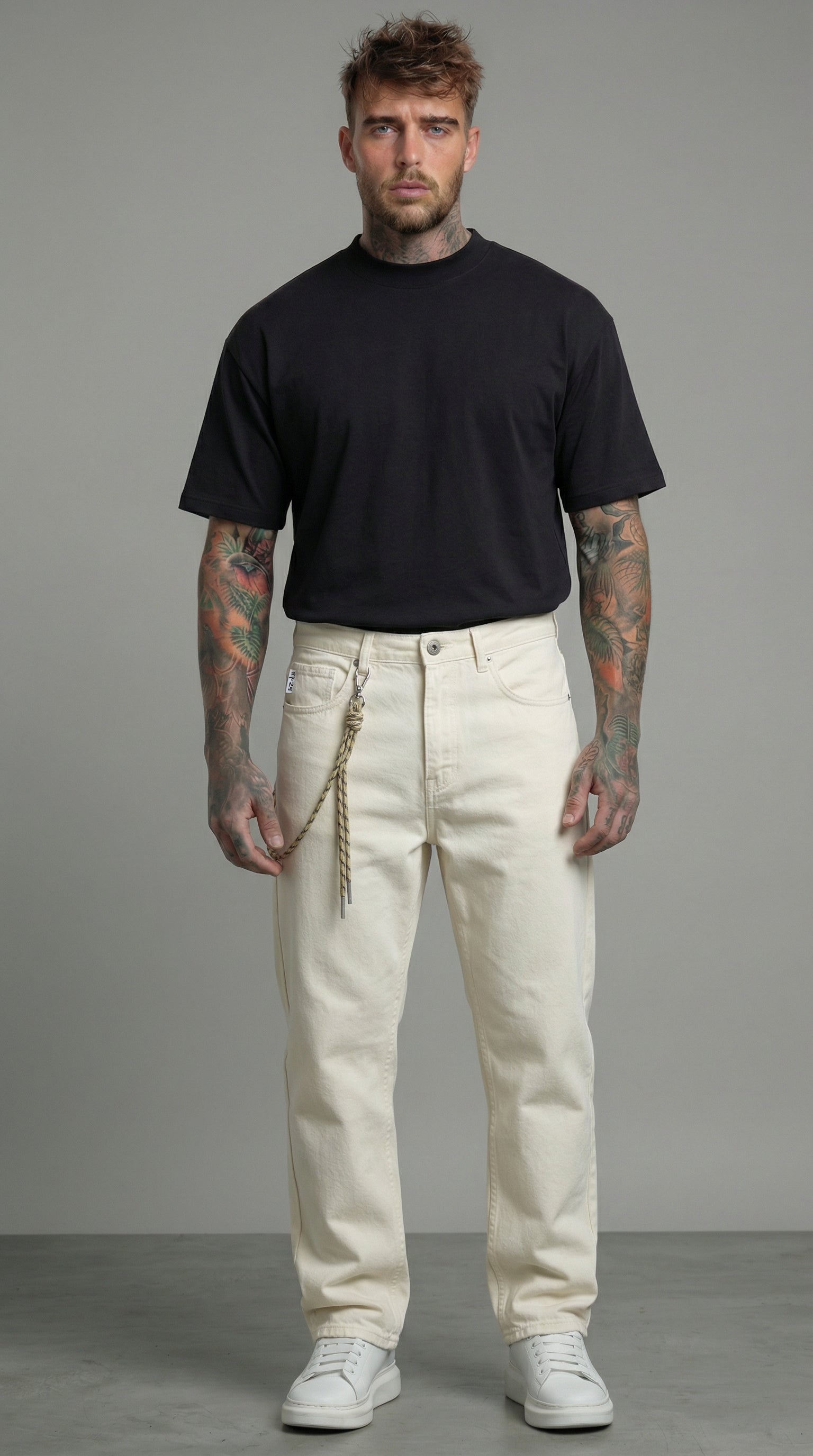 JEANS CROPPED BULL BASICO  PIU' COPLORI  UOMO   BERNA - ART.261274