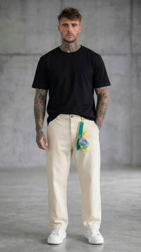 PANTALONE BERNA  STRAIGHT FIT CON MAXI PASSANTI + COLORI  ART 261283