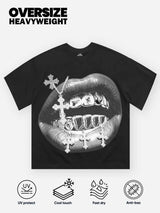 T-SHIRT NOISSEY  BLACK OVERSIZE ART BOCCA CROCE