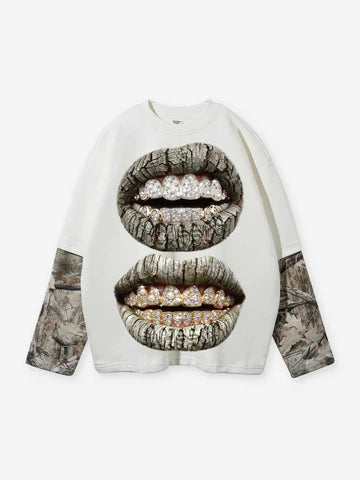 T-SHIRT MANICA LUNGA DIAMOND TWO PIECE    - NOISSEY