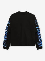 T-SHIRT LONG SLEEVE BLACK ART BLUE BOCCA