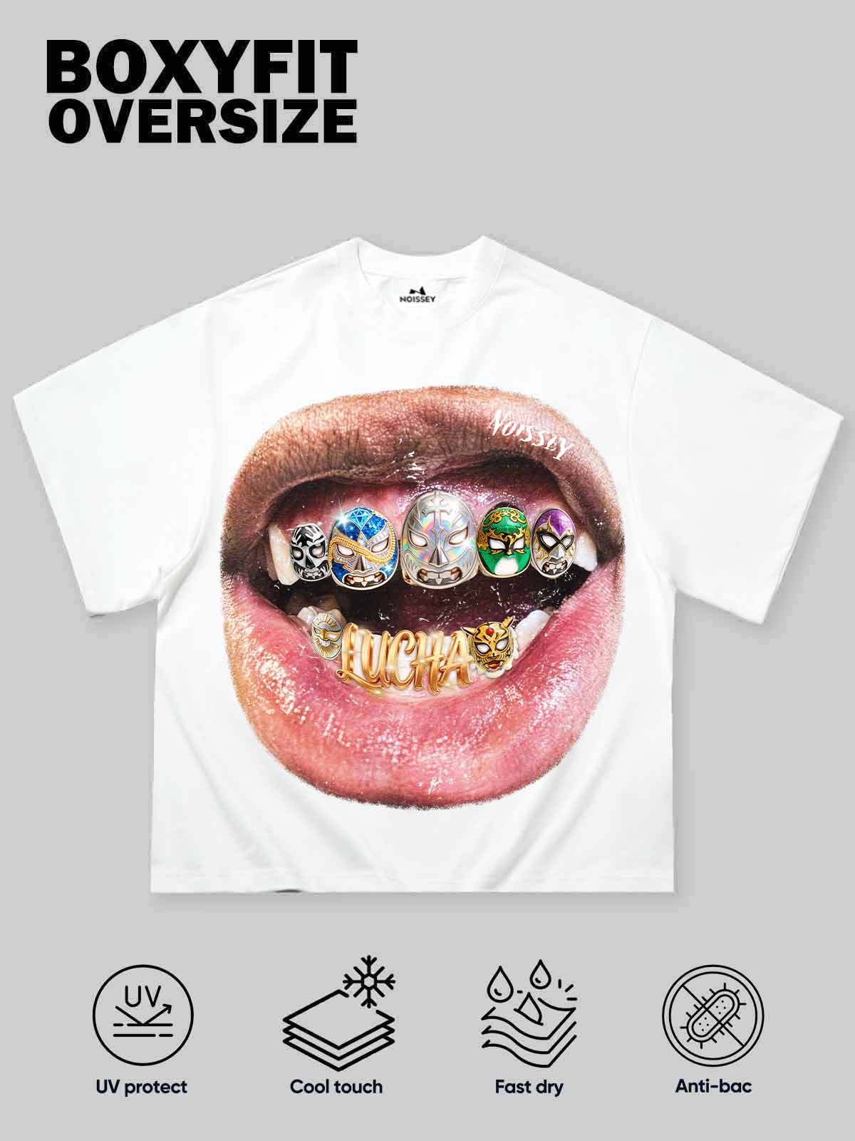 T-SHIRT NOISSEY WHITE BOXYFIT ART BOCCA LUCHA