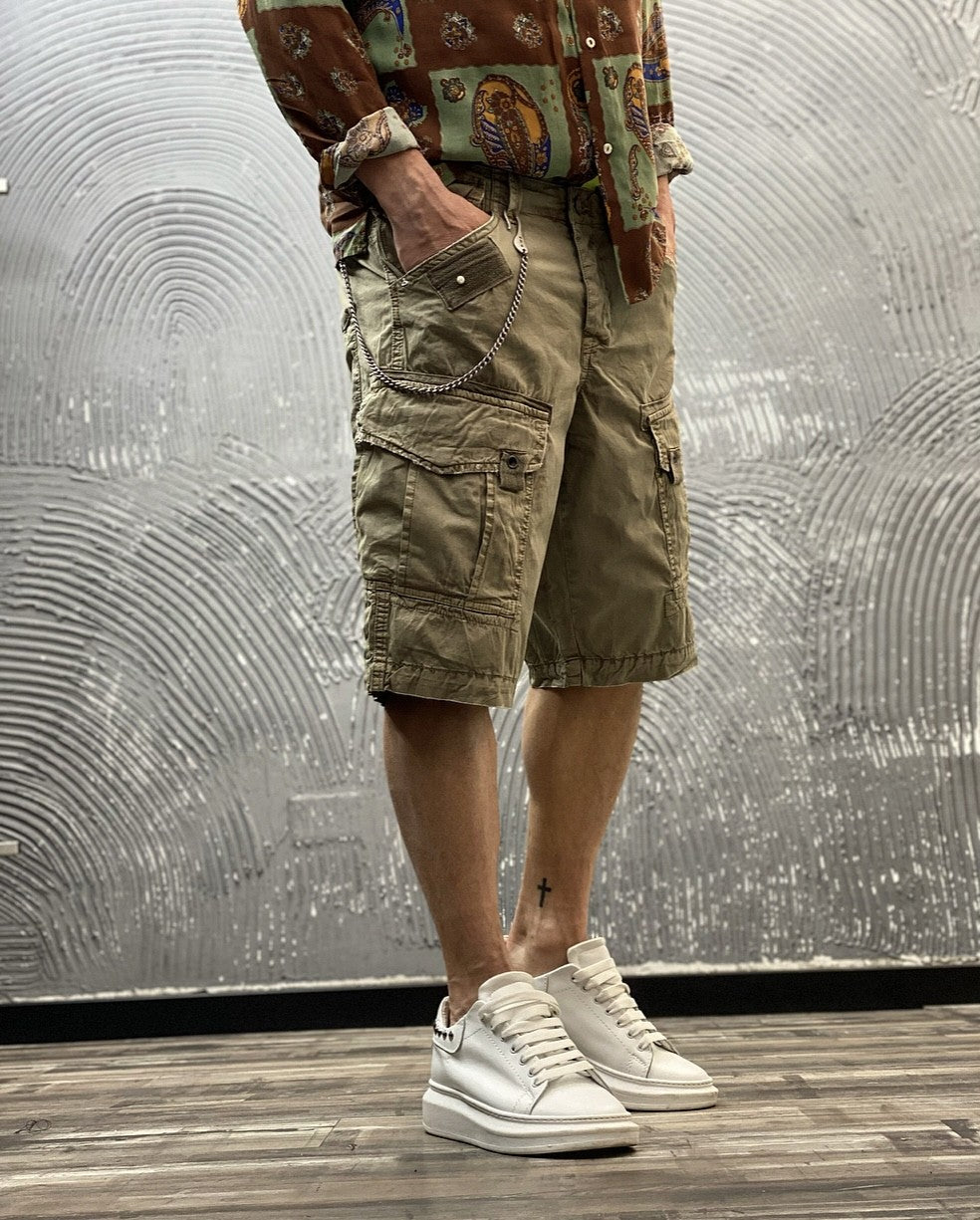 BERMUDA TASCONATO - BERNA -  ART. 22001257 - COL. VERDE MILITARE