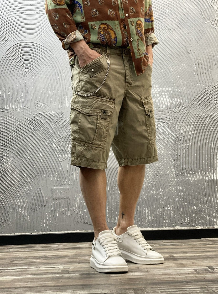 BERMUDA TASCONATO - BERNA -  ART. 22001257 - COL. VERDE MILITARE