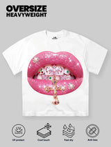 T-SHIRT NOISSEY OVERSIZE BIANCA ART BOCCA PINK