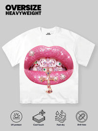 T-SHIRT NOISSEY OVERSIZE BIANCA ART BOCCA PINK