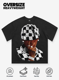 T-SHIRT NOISSEY  BLACK OVERSIZE  ART CAPPELLO PERLE