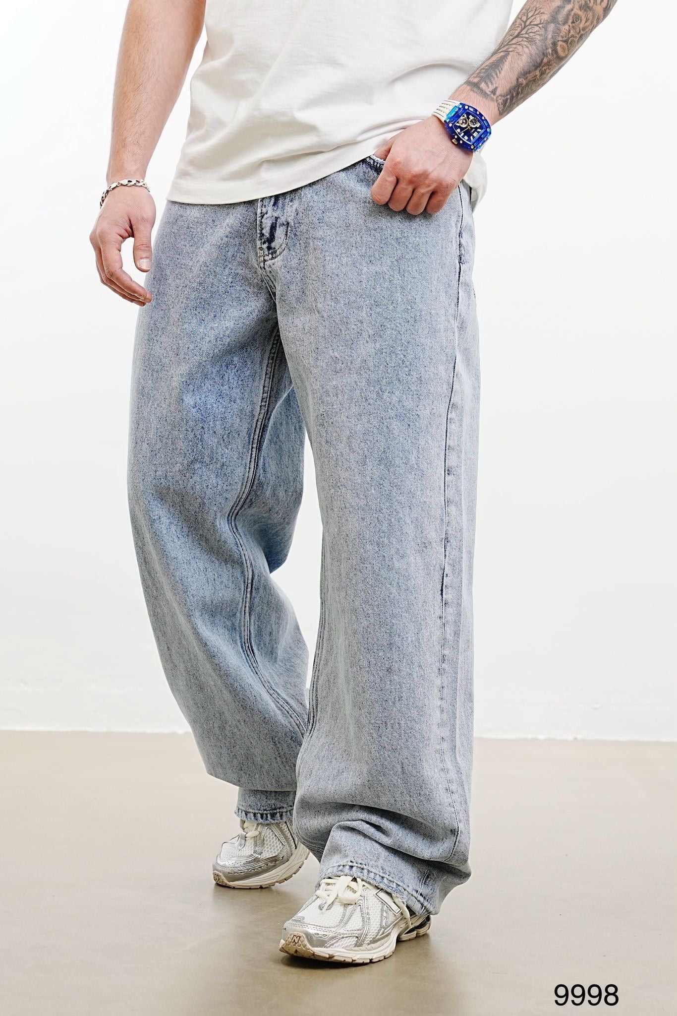 JEANS OVER - 2Y PREMIUM - ART. B9956 - COL . BLU DENIM