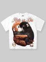 T-SHIRT NOISSEY WHITE ART  LONELY MONKEY