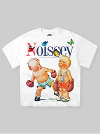 T-SHIRT NOISSEY OVERSIZE  WHITE  ART BOXING BABY
