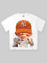 T-SHIRT NOISSEY OVERSIZE BIANCA ART BAD BOY BACI