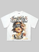 T-SHIRT NOISSEY BOXYFIT OVERSIZE BIANCA ART ONLY GOD