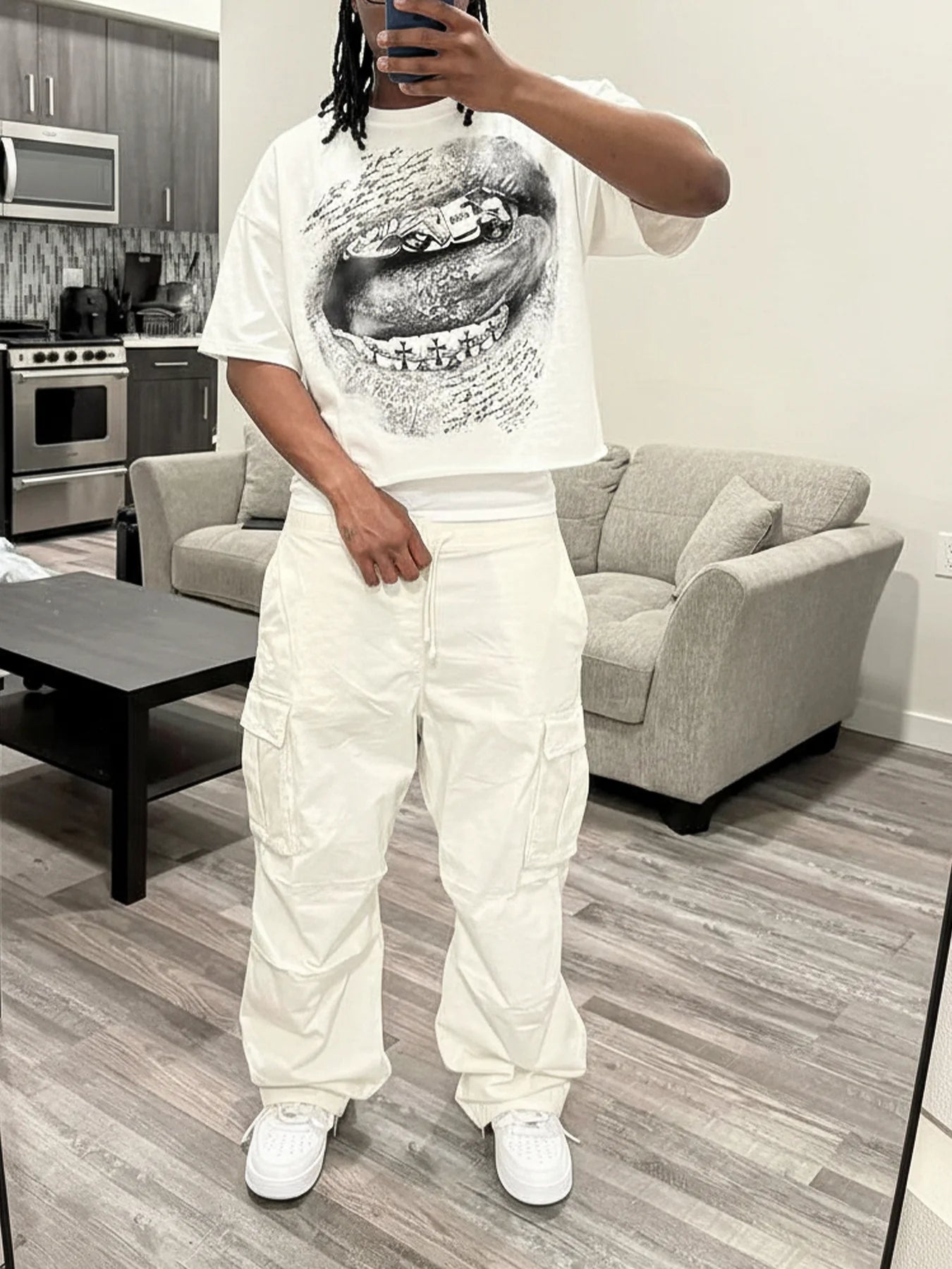 T-SHIRT NOISSEY WHITE BOXYFIT OVERSIZE ART BIBLE LIP