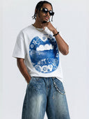 T-SHIRT CROPPED OVER NOISSEY BIANCO BOCCA