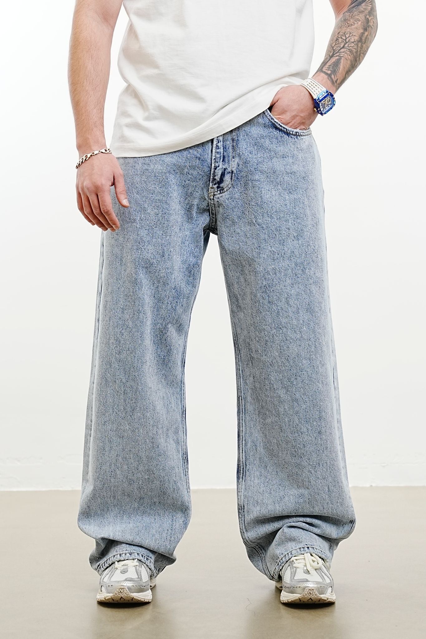 JEANS OVER - 2Y PREMIUM - ART. B9956 - COL . BLU DENIM