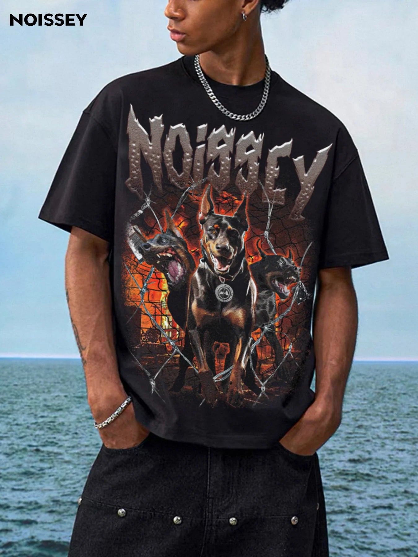 T-SHIRT CROPPED OVER NOISSEY NERO DOBERMAN